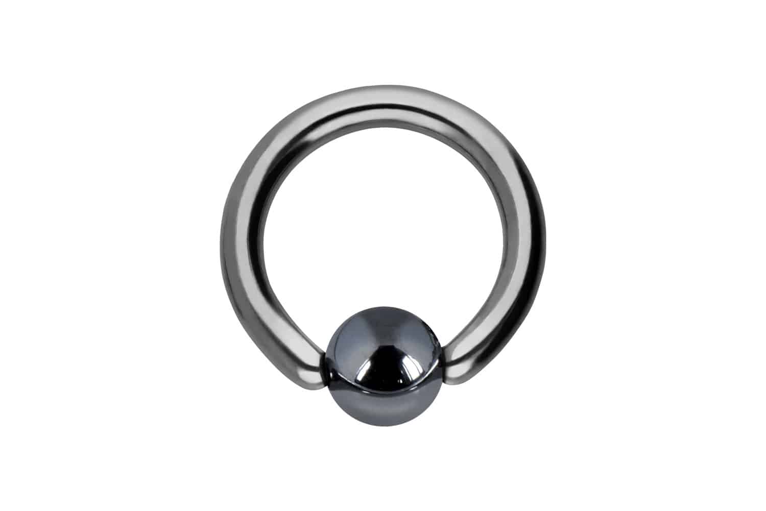 Titan Klemmkugelring Piercing HÄMATITKUGEL ++SALE++